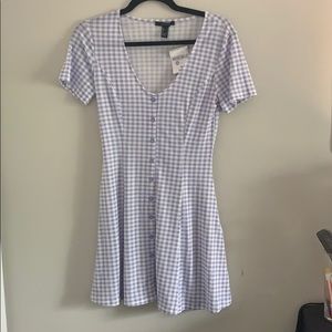 Gingham Fit & Flare Mini Dress